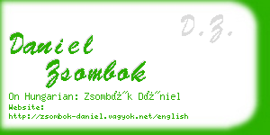 daniel zsombok business card